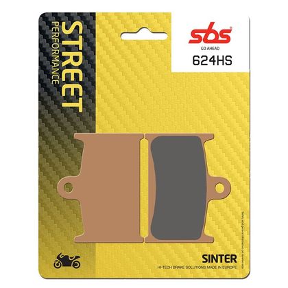 Plaquettes de freins SBS 624HS Sinter Métal Fritté avant