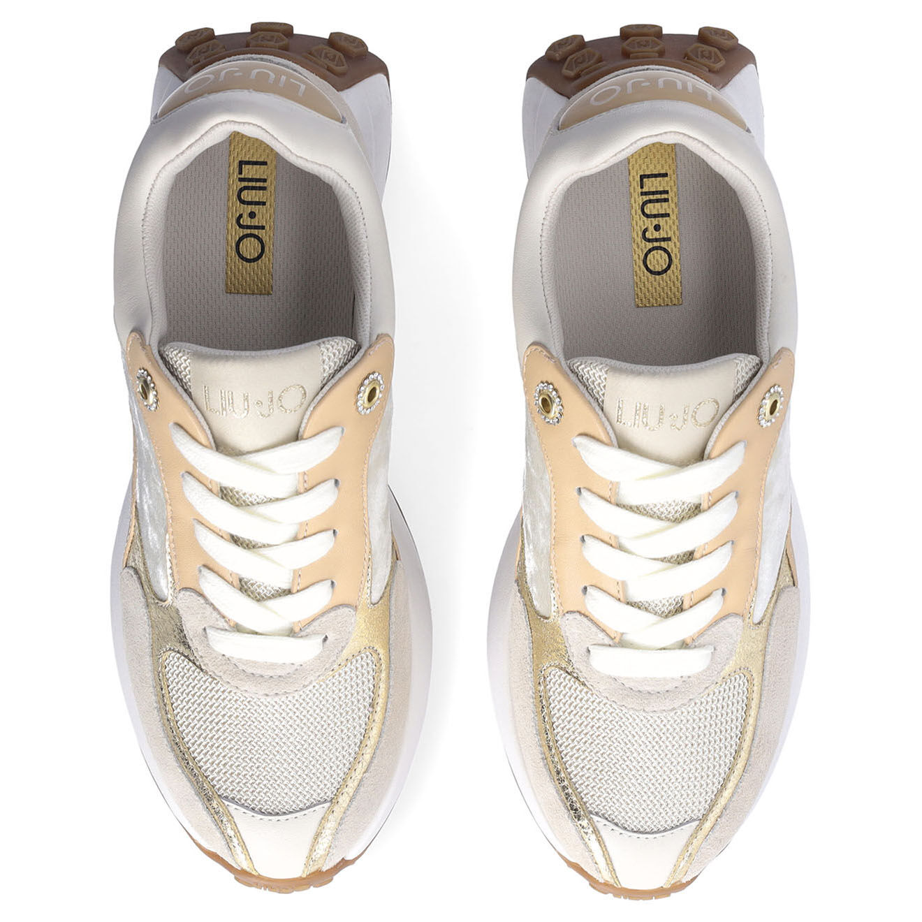 Liu-Jo Sneakers en Cuir Lolo beiges