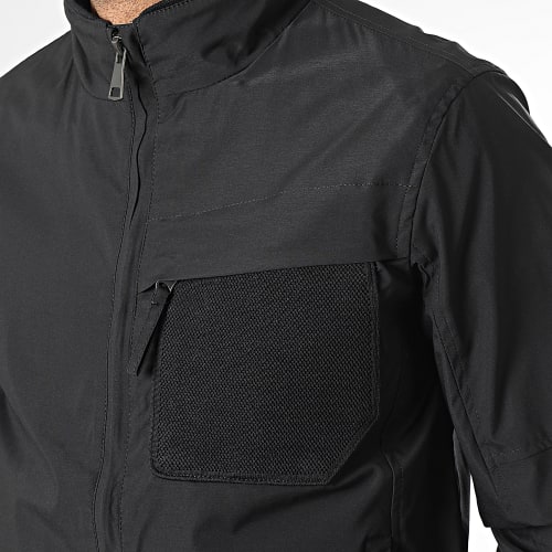 Ensemble Veste Zippée Et Pantalon Cargo Noir