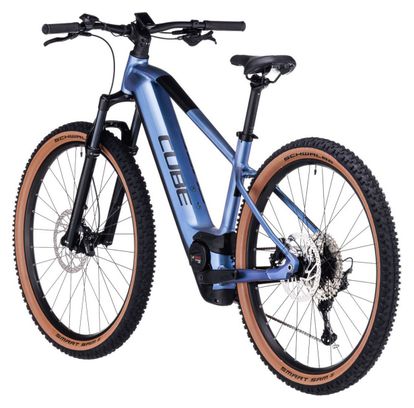 VTT Électrique Semi-Rigide Cube Reaction Hybrid Race 625 Shimano Deore/XT 12V 625 Wh 29'' Bleu Violet Switch