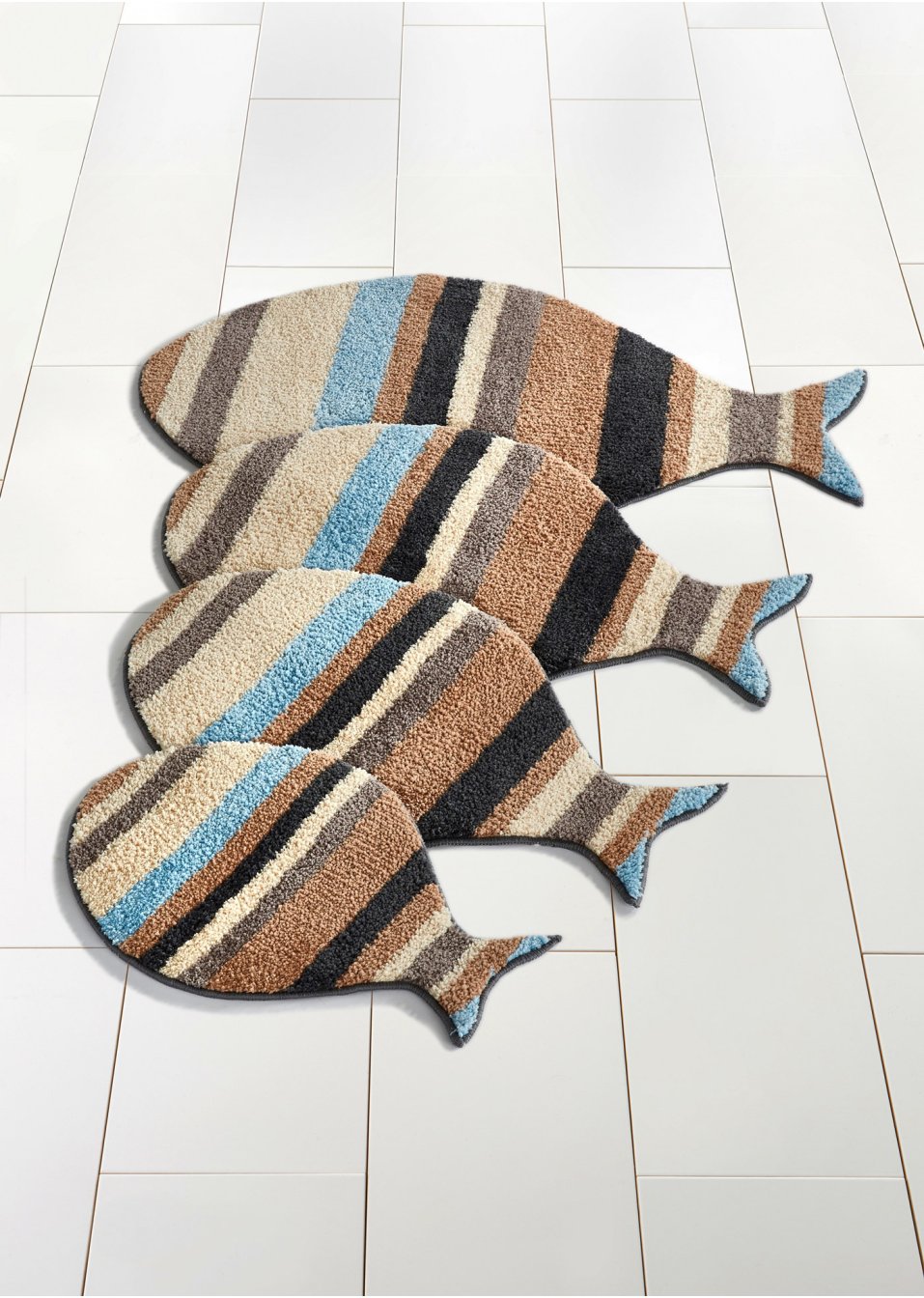 Tapis de salle de bain en forme de poisson