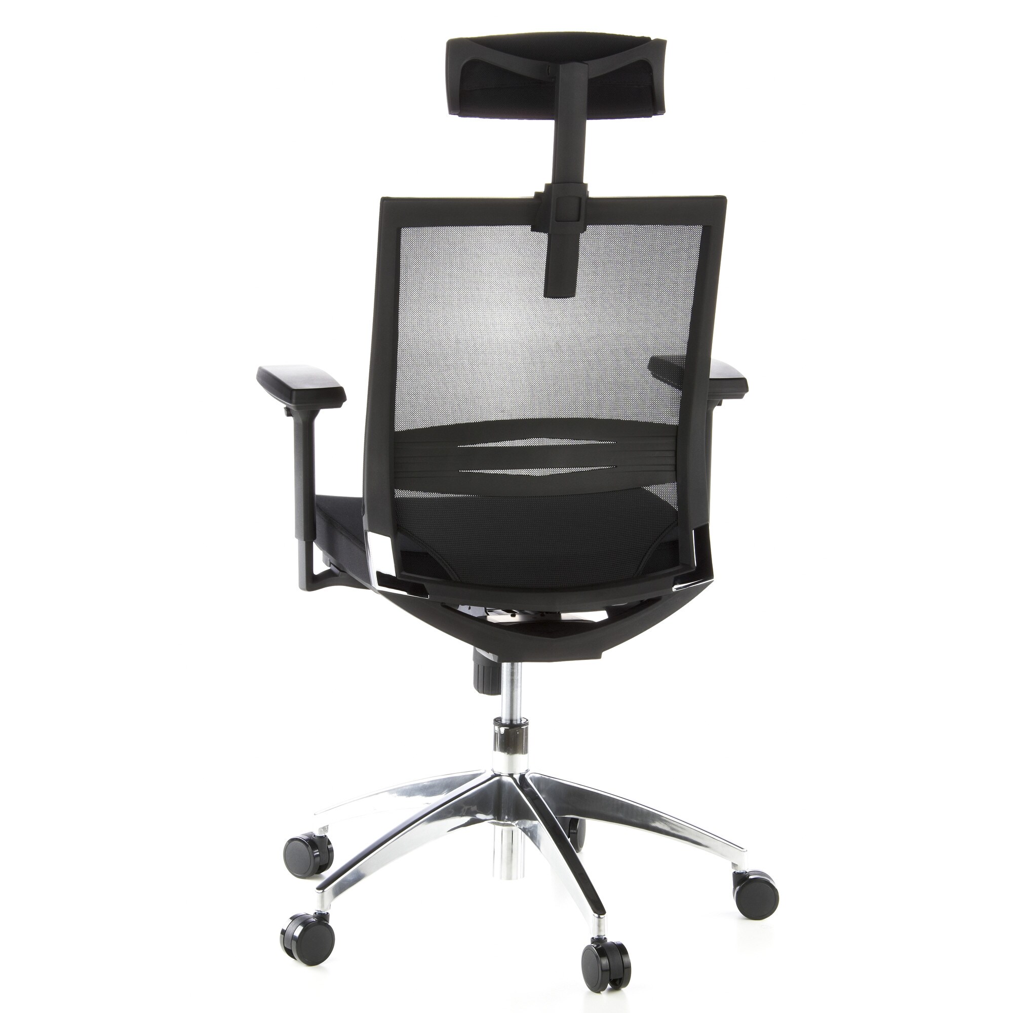 Profi Bürostuhl PORTO MAX Stoff/Netzstoff mit Armlehnen (höhenverstellbar) hjh OFFICE