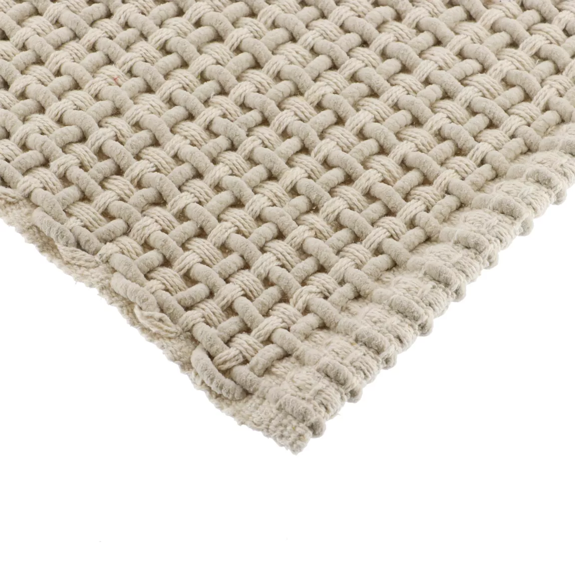 Tapis de salon coton (50 x 120 cm) Mimetisme Beige