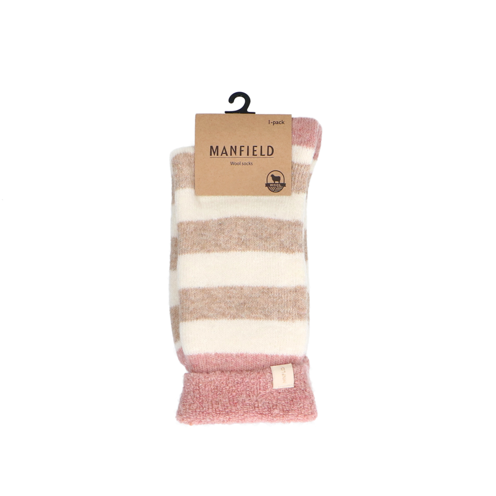Roze gestreepte cosy sokken