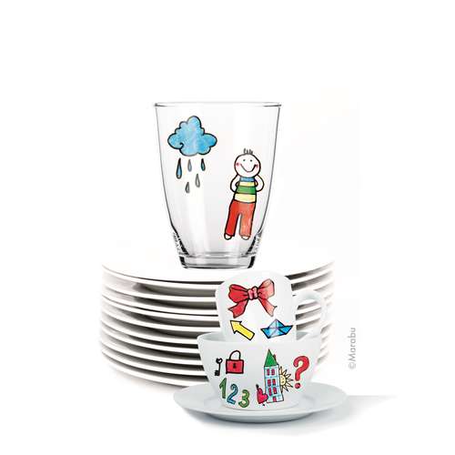 MARABU KiDS Porcelain & Glas Mega Fun 10er-Set