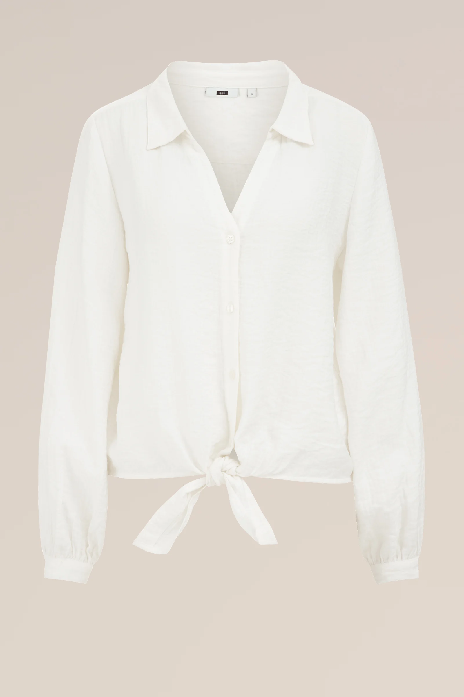 blouse met structuur WE Fashion Wit