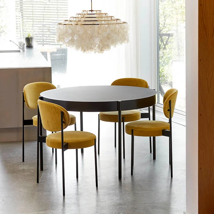 Verpan - Tisch 430, Ø 120 cm, schwarz