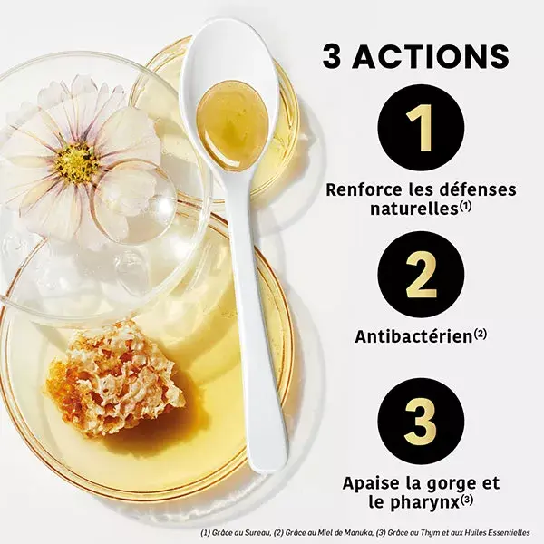Santarome Organic - Xarope para os brônquios e garganta com mel de Manuka orgânico - 125ml