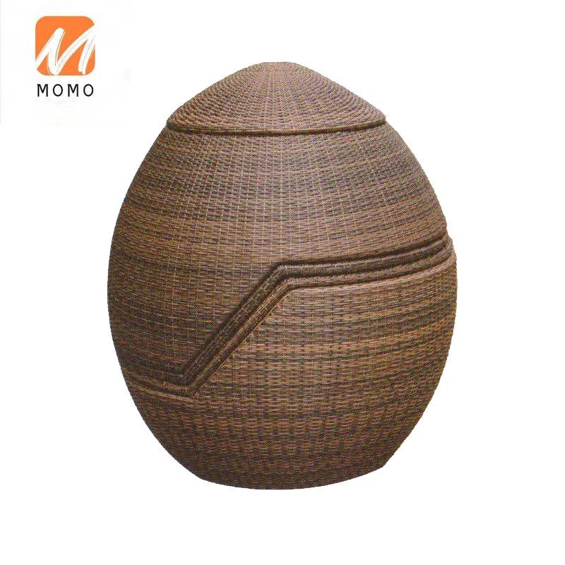 Nordic Outdoor Furniture Beach Garden Balcony Stackable Ball Shape Outdoor Seater Leisure Rattan Sofa  Chair