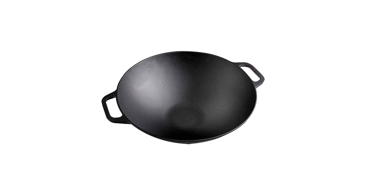 VictoriaWok 35,5 cm, Seasoned bak-/braadpan  (Zwart, Color packaging)