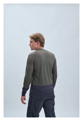 Maillot Manches Longues Poc MTB Pure Vert/Gris Foncé