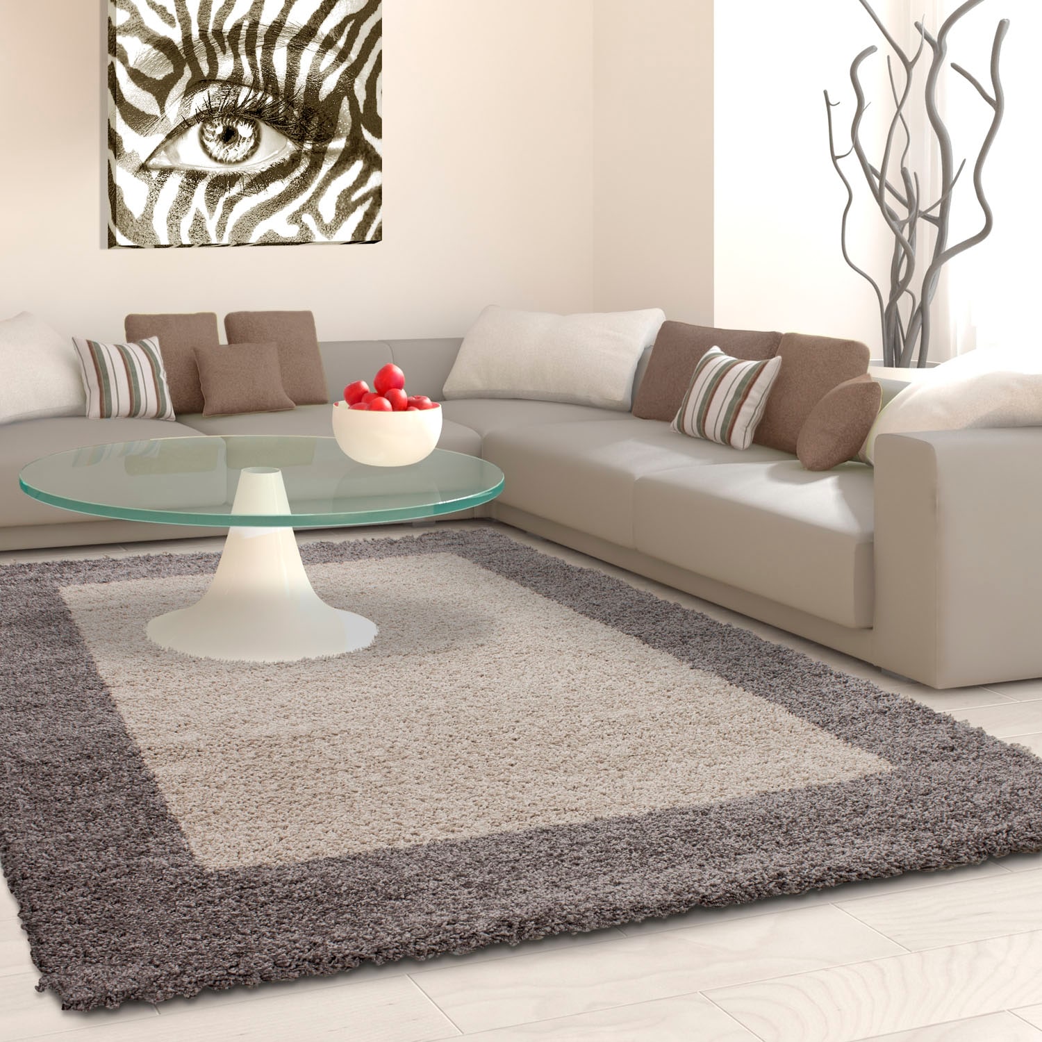 Ayyildiz Teppiche Hochflor-Teppich »Life Shaggy 1503« rechteckig 30 mm Höhe als Läufer und in rund erhältlich, Shaggy, Langflor, Wohnzimmer