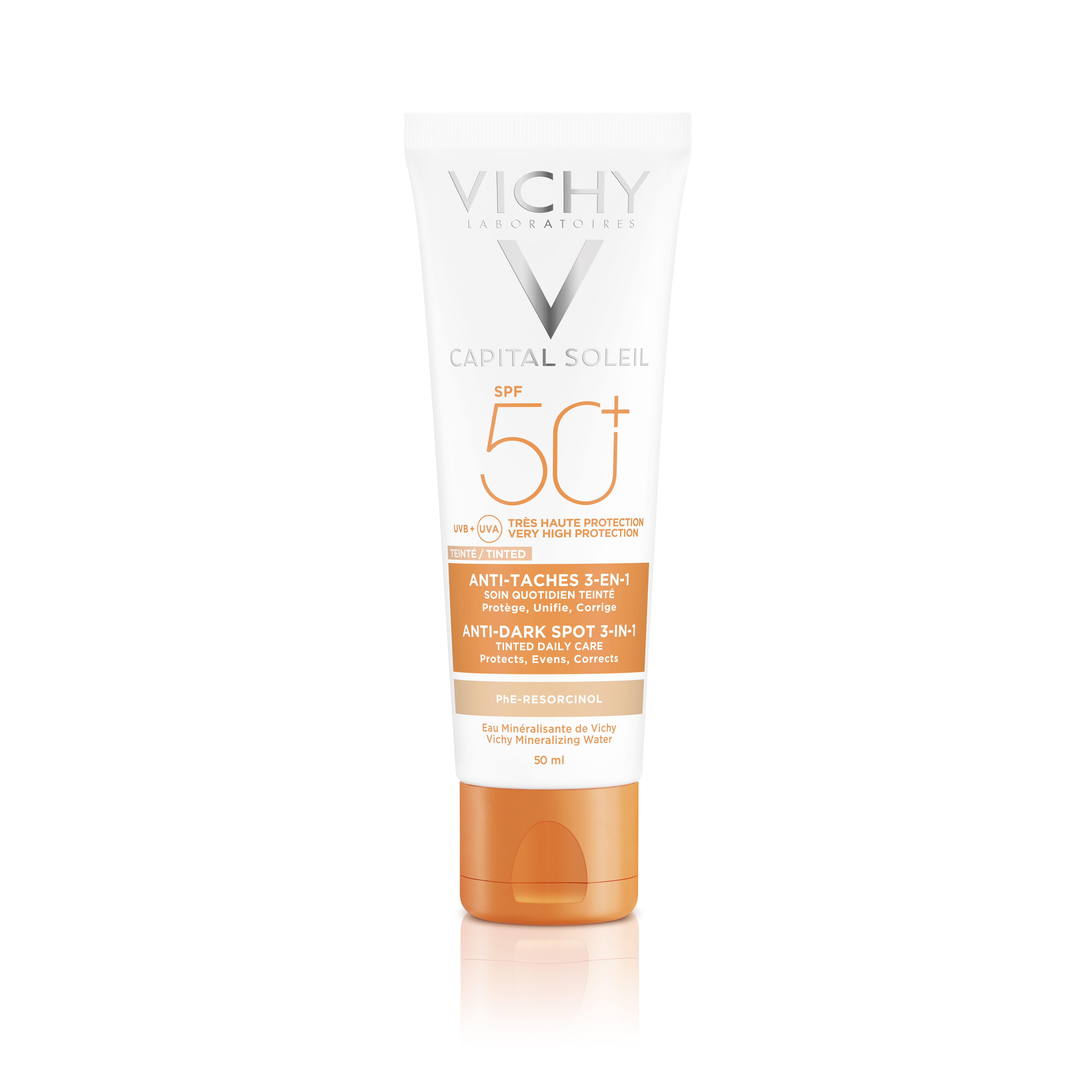 Vichy Ideal Soleil Anti-Pigment Flecken Creme<br>50 ml, Creme, 3in1 getönt LSF50+