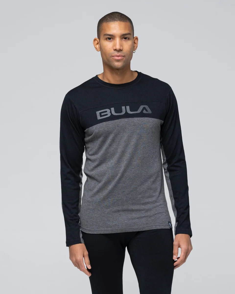 Bula Men's Retro Merino Wool Crew Black