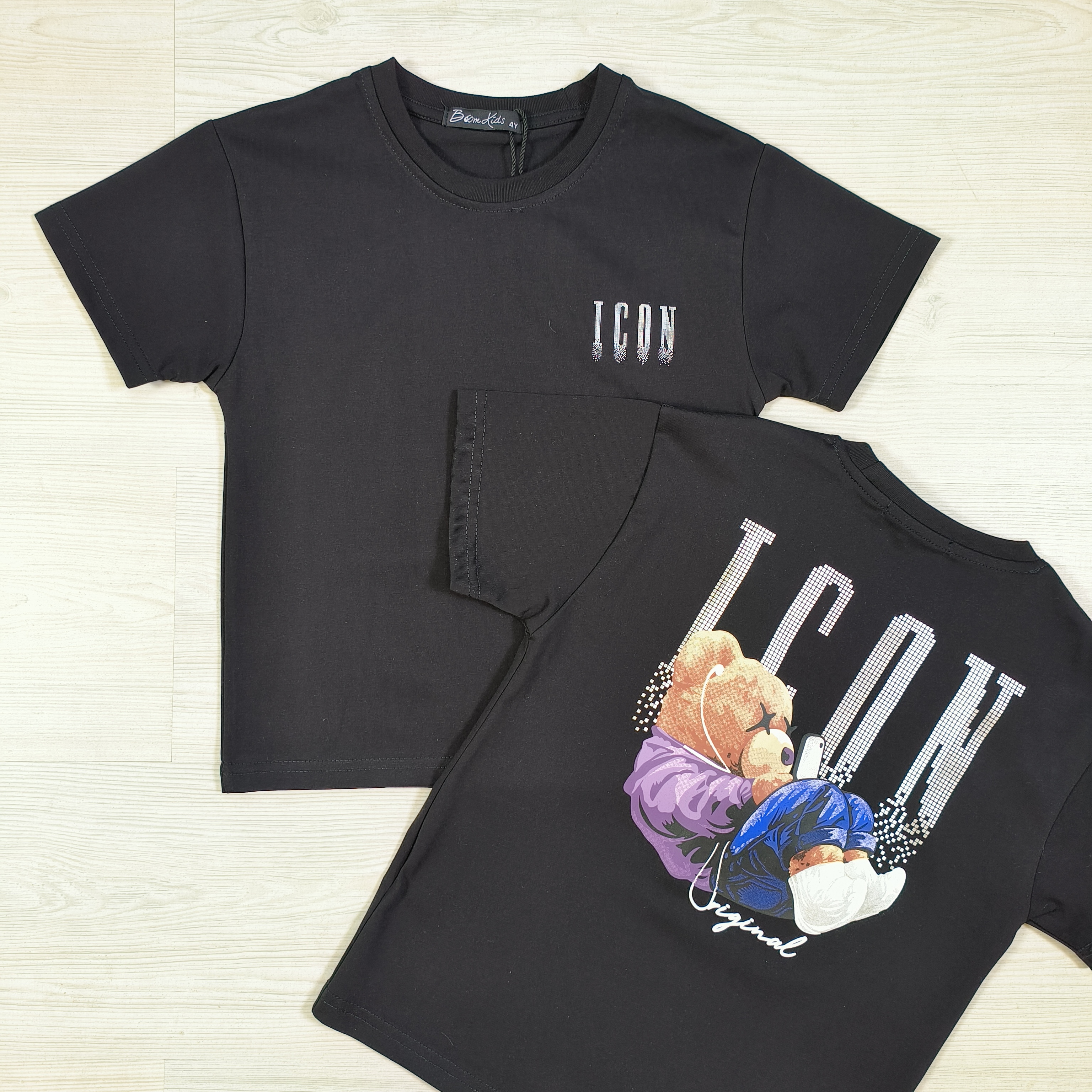Chill icon tee - zwart