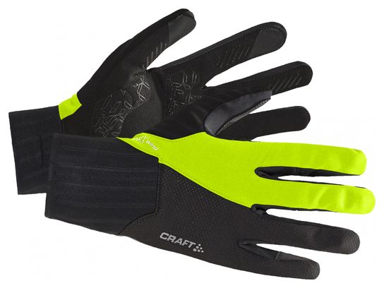 Gants Longs Craft All Weather Glove Jaune Noir Unisex