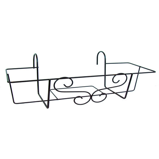 Support balconnière large, gris L. 65 x 22 cm