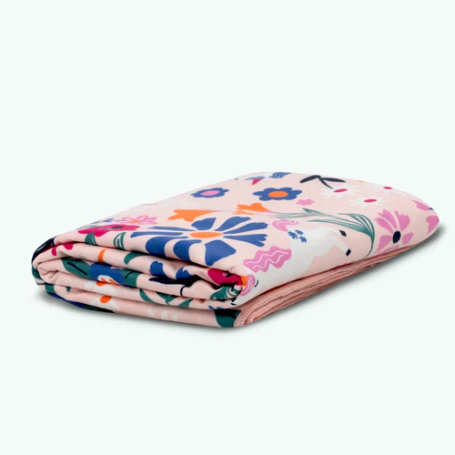 Wonderland - Serviette microfibre rectangulaire rose