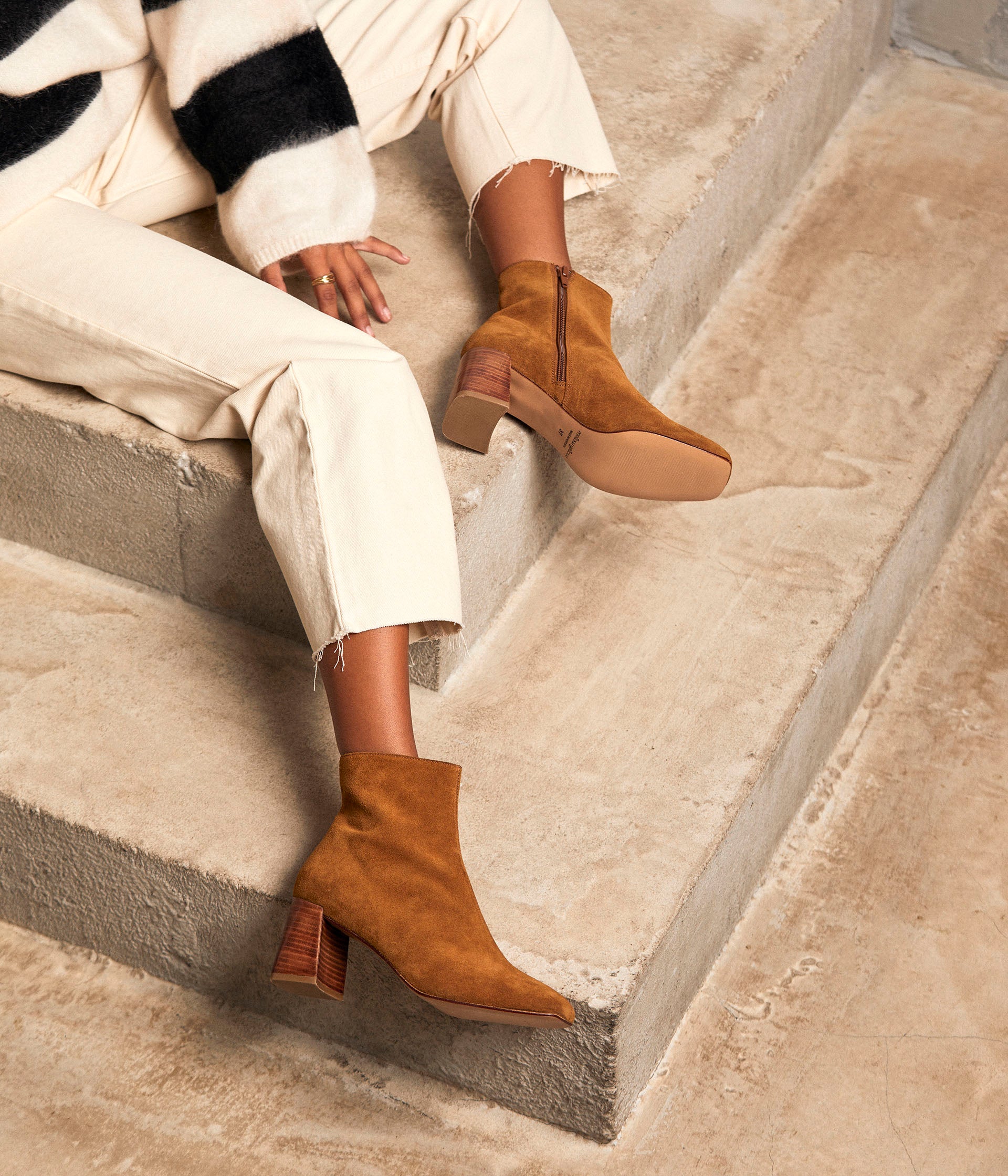 Boots tabac velours Célestine