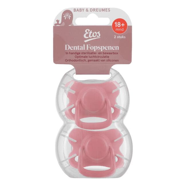 Etos Fopspenen In Steriliseerdoosje 18+ Maanden Assorti