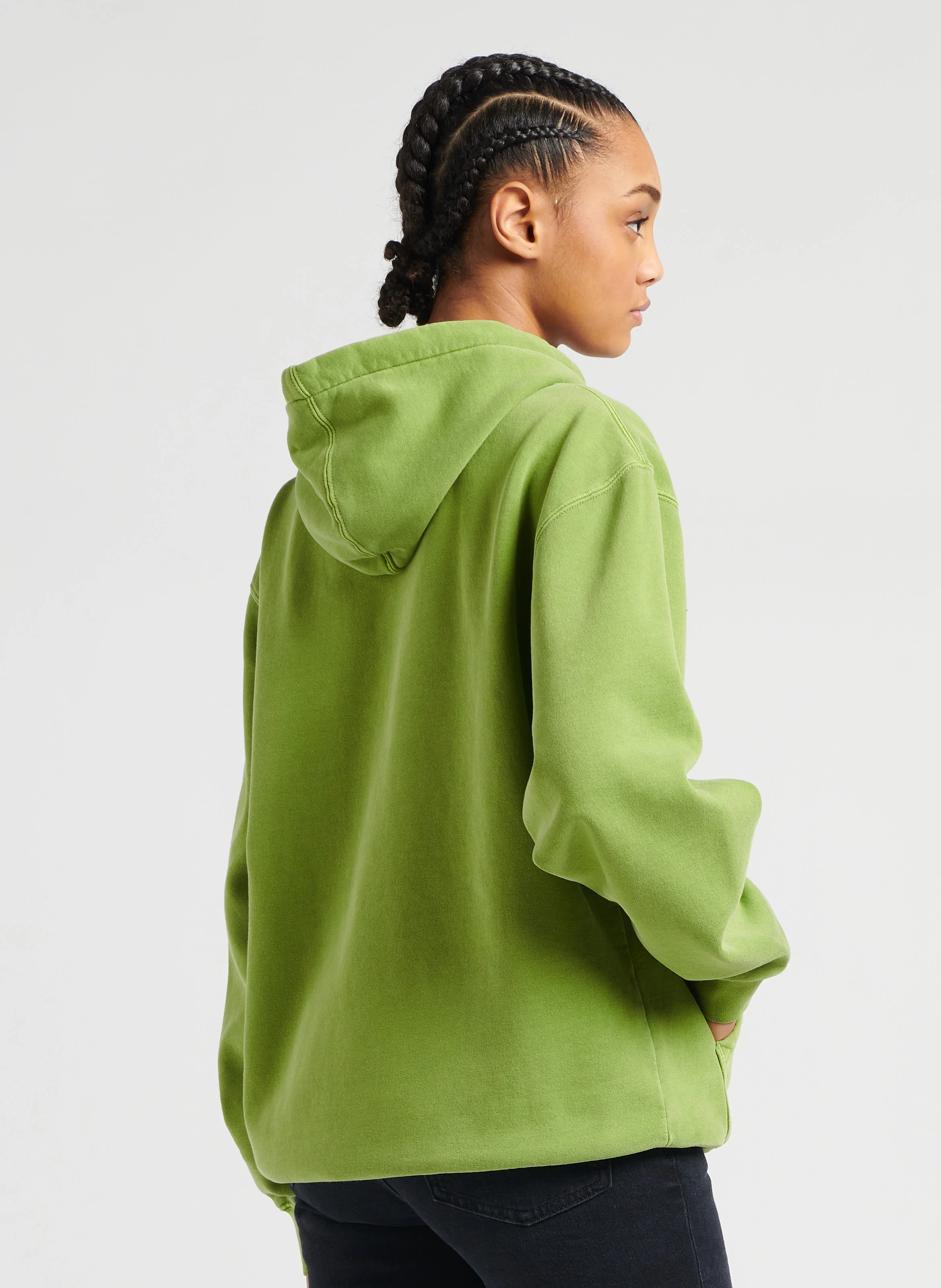 JAGGER SLEEP - Sweat à capuche en coton mélangé| Vert