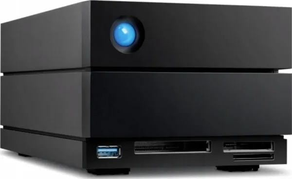 LaCie 2big Dock STLG40000400 - Harddisk-array - 40 TB - 2 bays (SATA-600) - HDD 20 TB x 2 - Thunderbolt 4, USB 3.2 Gen 2 (ekstern) - med 5 års Rescue Data Recovery Service Plan