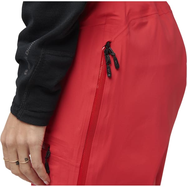 Pantalon de ski BLACK DIAMOND W RECON LT STRETCH PANTS CORAL RED