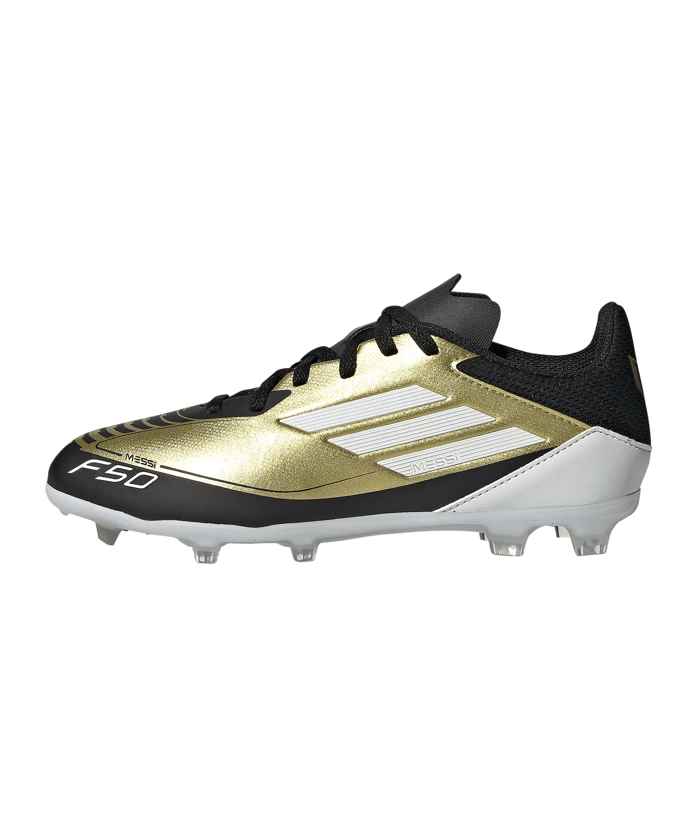 adidas F50 League FG/MG Messi Triunfo Dorado Kids Gold Weiss