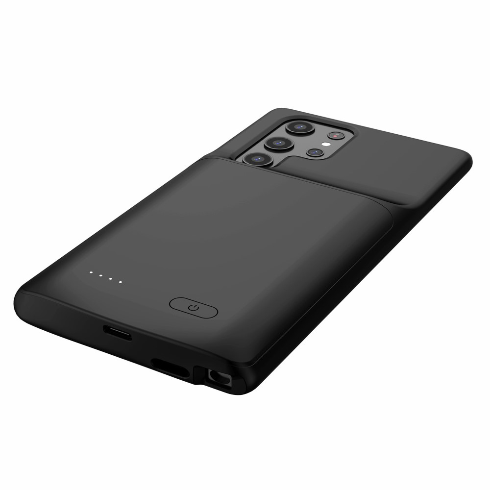 Samsung Galaxy S22 Ultra 5G Backpack Akku Case Schutzhülle (4800mAh) - Schwarz