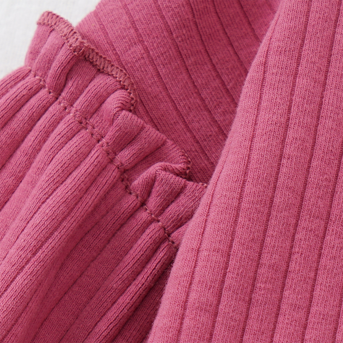 Topolino Mädchen Langarmshirt mit Rüschen dunkelpink