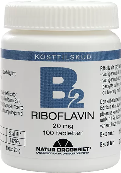 Natur-Drogeriet B2 Riboflavin 20 mg - 100 tabl