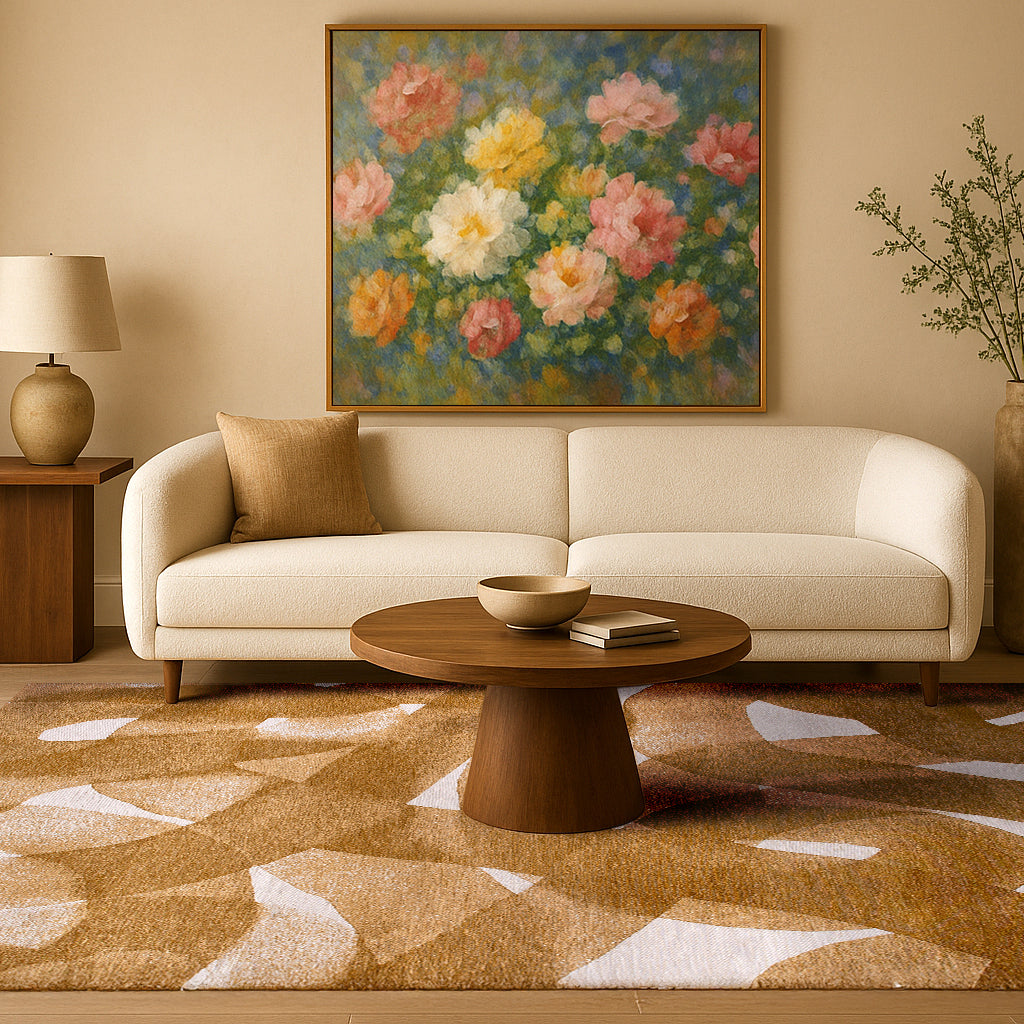 Lola & Moi My Way Vloerkleed - Mustard  - 240 x 340 cm