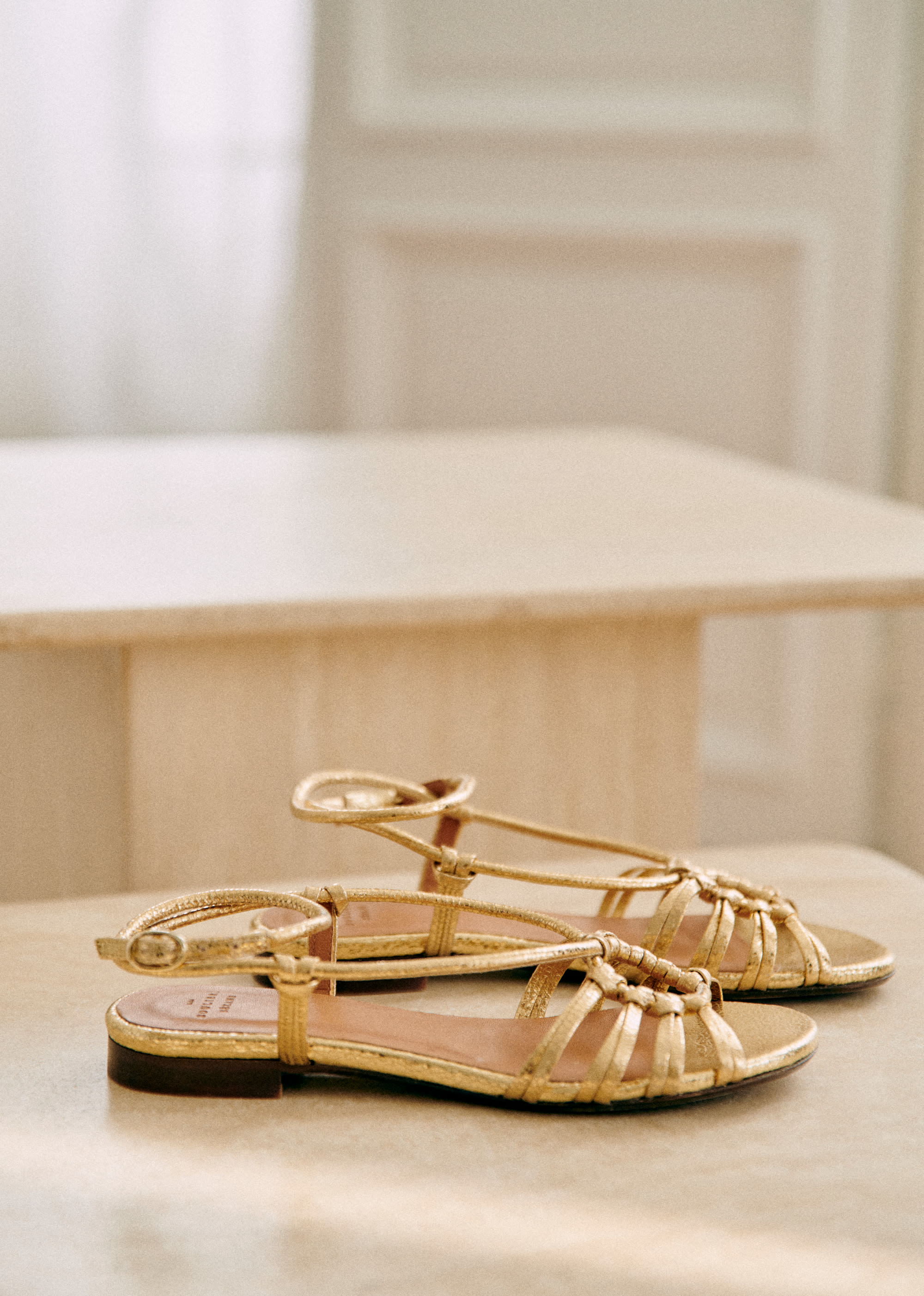 Sandales Low Gloria - Doré Lisse - SOULIERS/SOULIERS Sandales 5906229