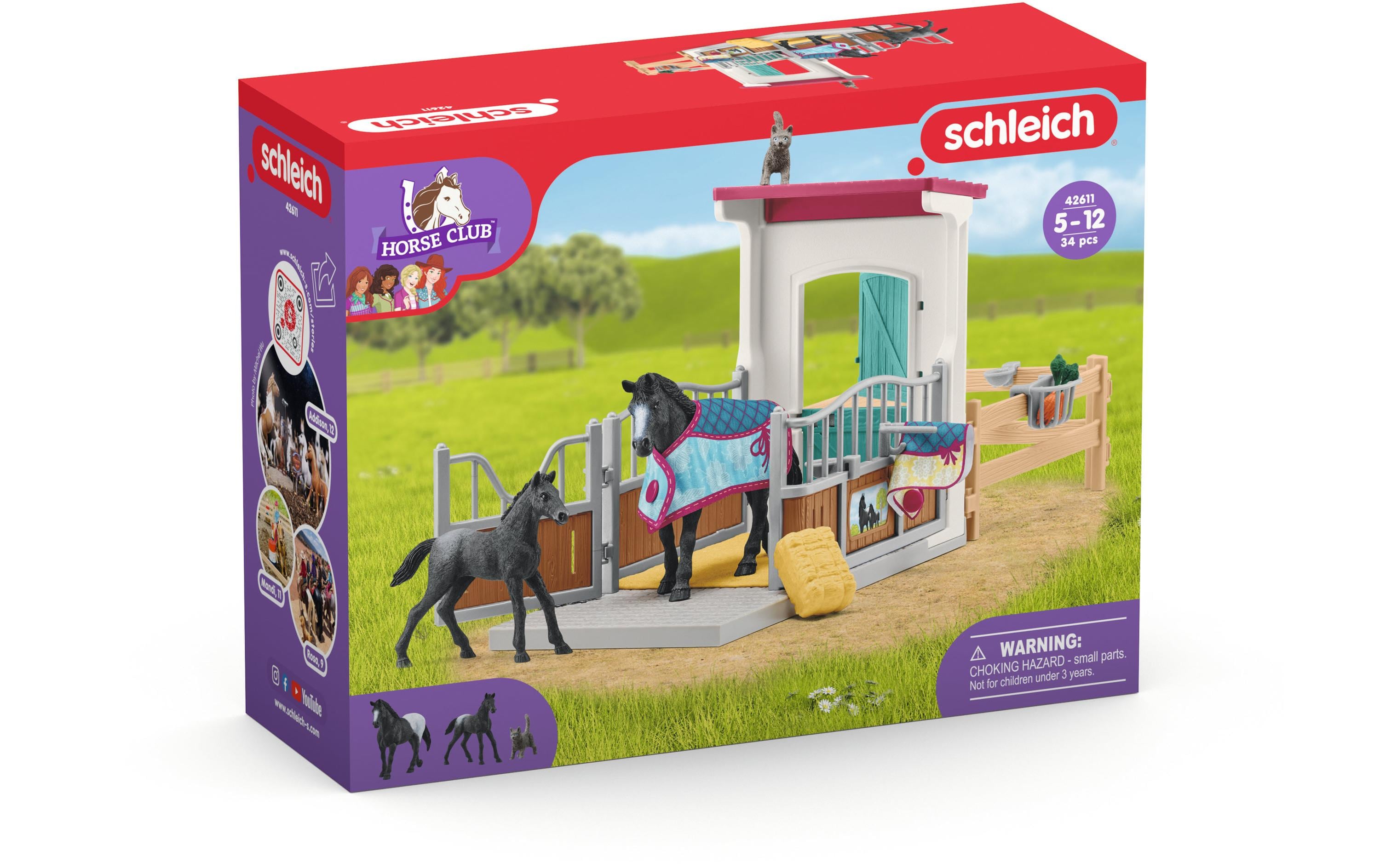 Spielfigurenset Horse Club Pferdebox mit Stute und FohlenPferde-Spielset