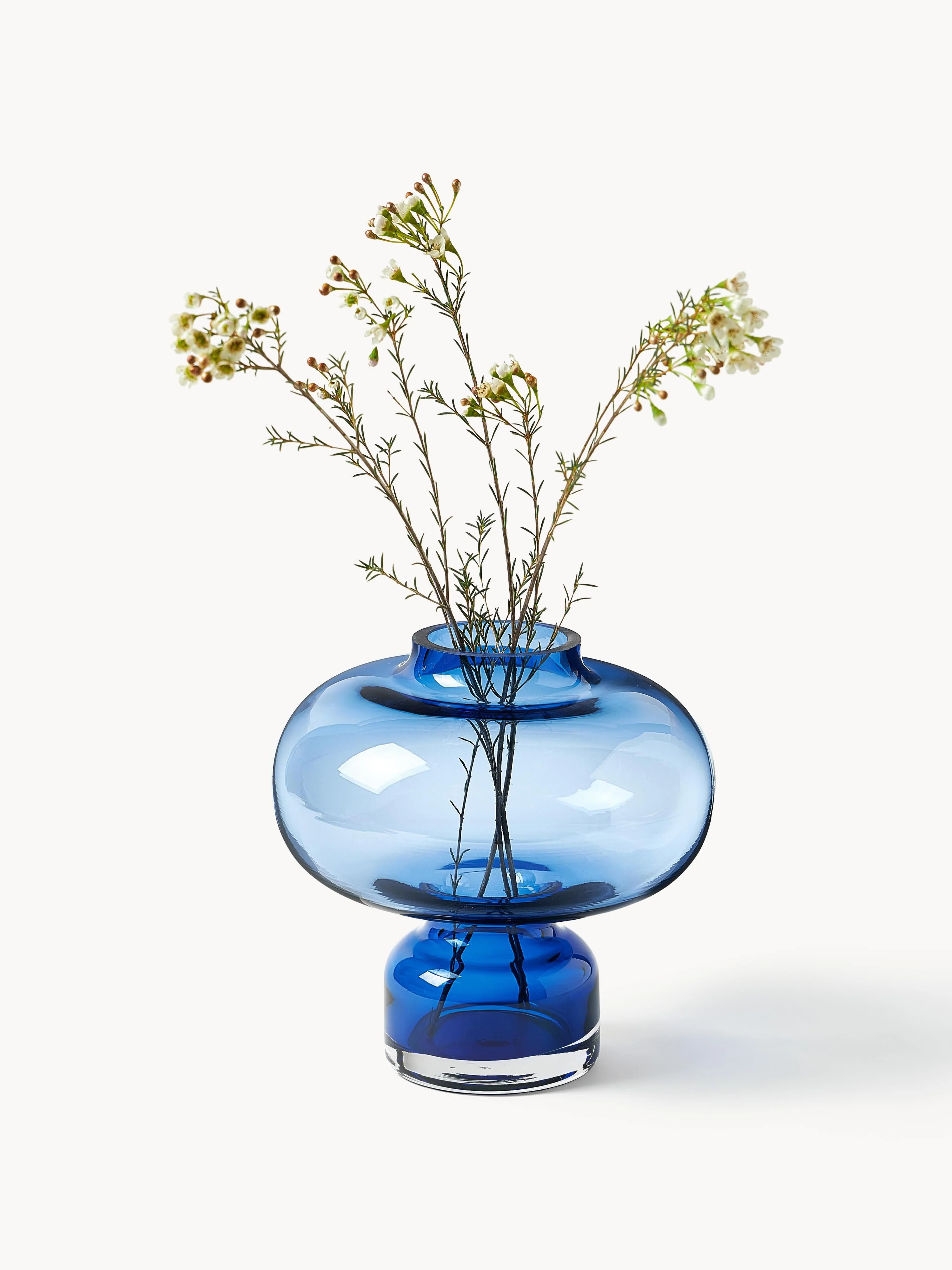 Mondgeblazen glazen vaas Nicola, H 20 cm