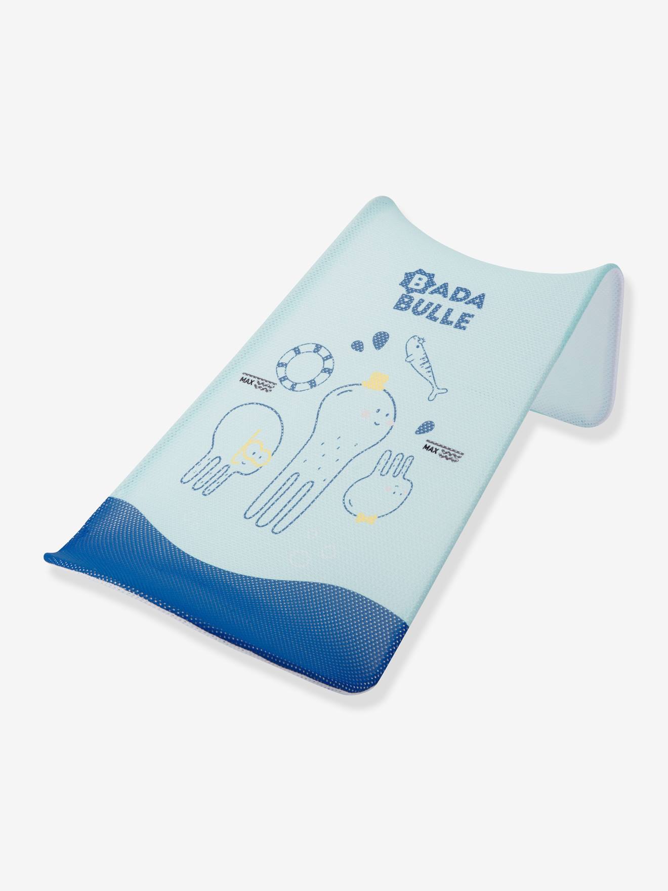 Rede de banho ergonômica listrada branca clara BADABULLE