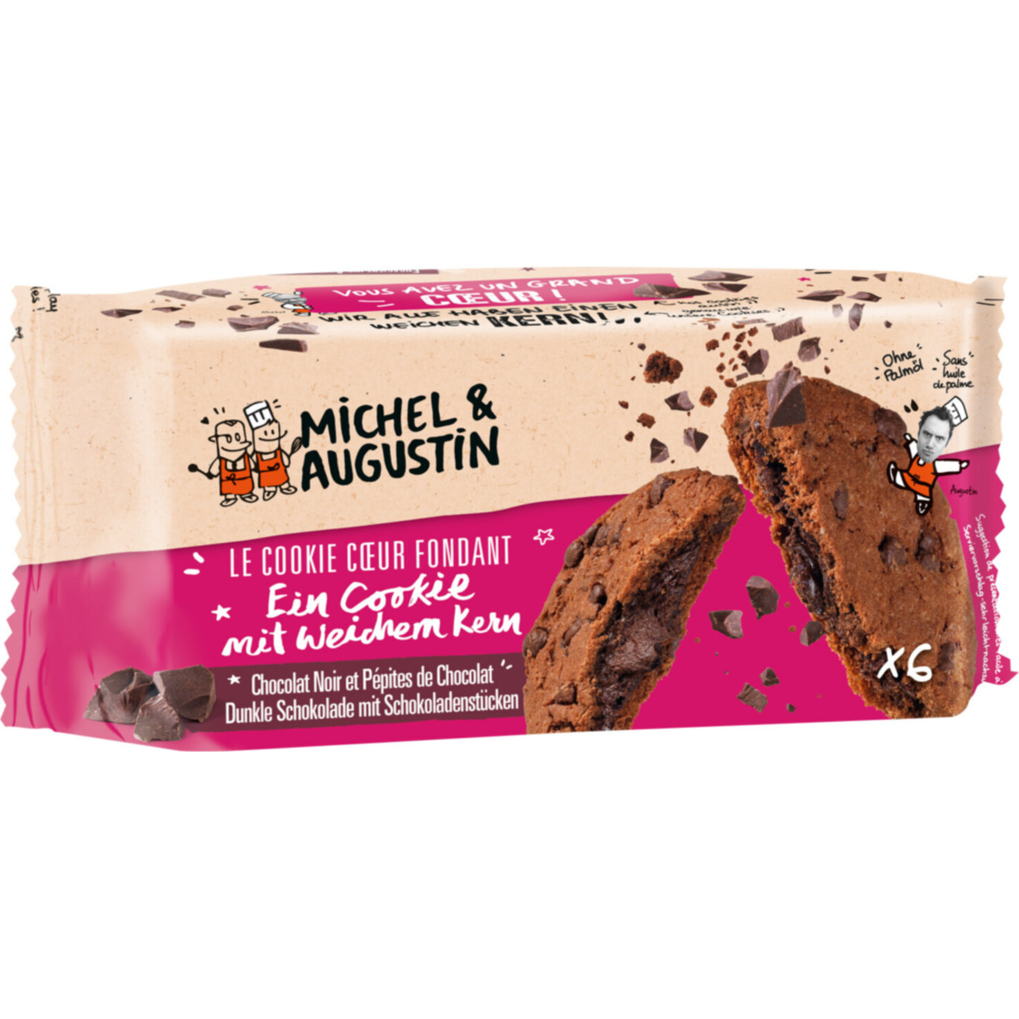 Michel & Augustin Cookies mit Schokoladenherz