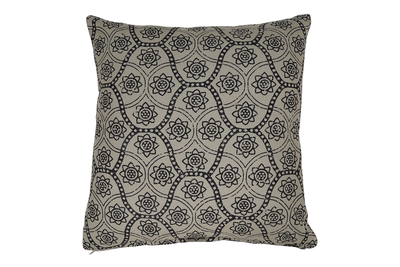Coral pute Offwhite og mørk grø 50x50 cm