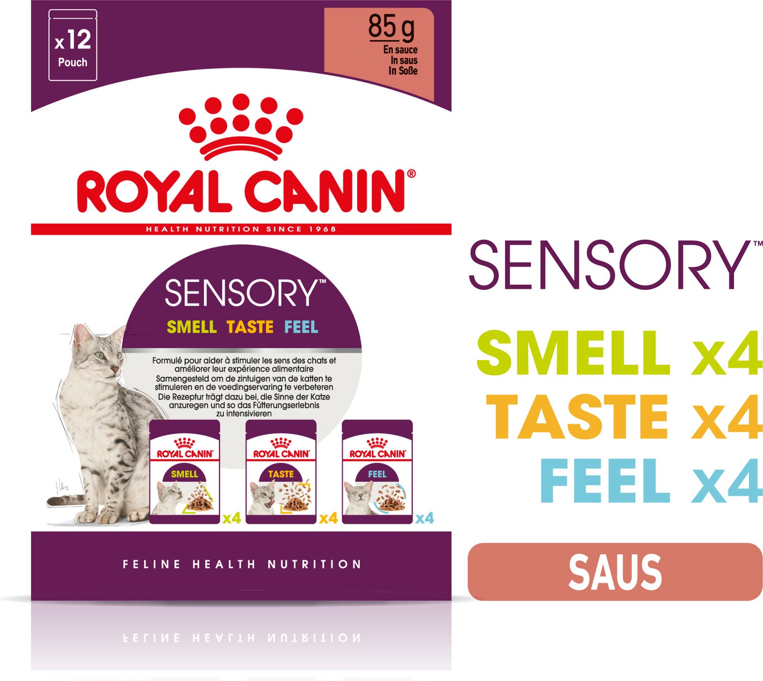 Royal Canin kattenvoer in saus Sensory Mix 85 g 12 stuks