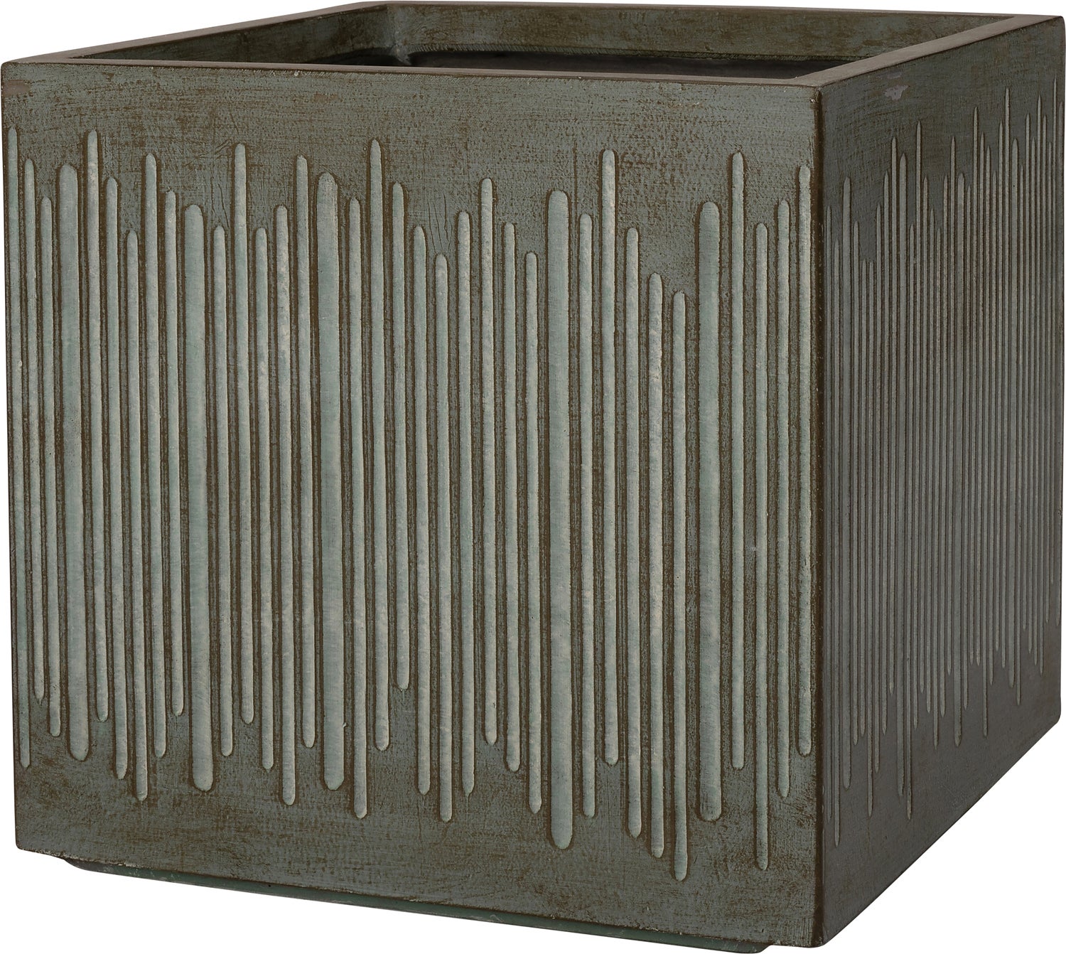 Intratuin bloempot Tube bruin 30,5 x 30,5 x 29 cm