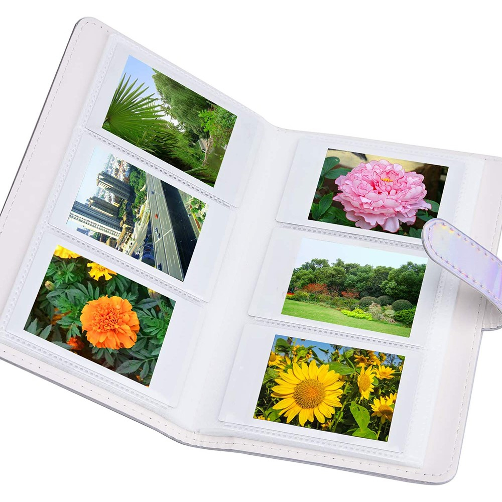 (10-tlg. Set) Fujifilm Instax Mini 12 / 11 / 9 / 8 Kamera Kit mit Leder Tragetasche / Foto Album / Fotorahmen / Sticker / Schultergurt - Blau