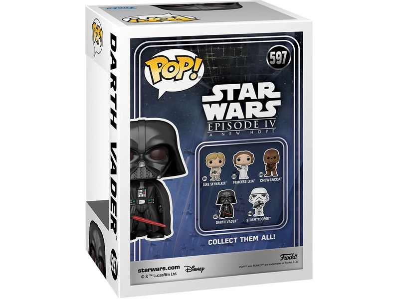 Funko Figur POP! Star Wars: Darth Vader (597) Sammelfigur aus dem Star Wars-Universum