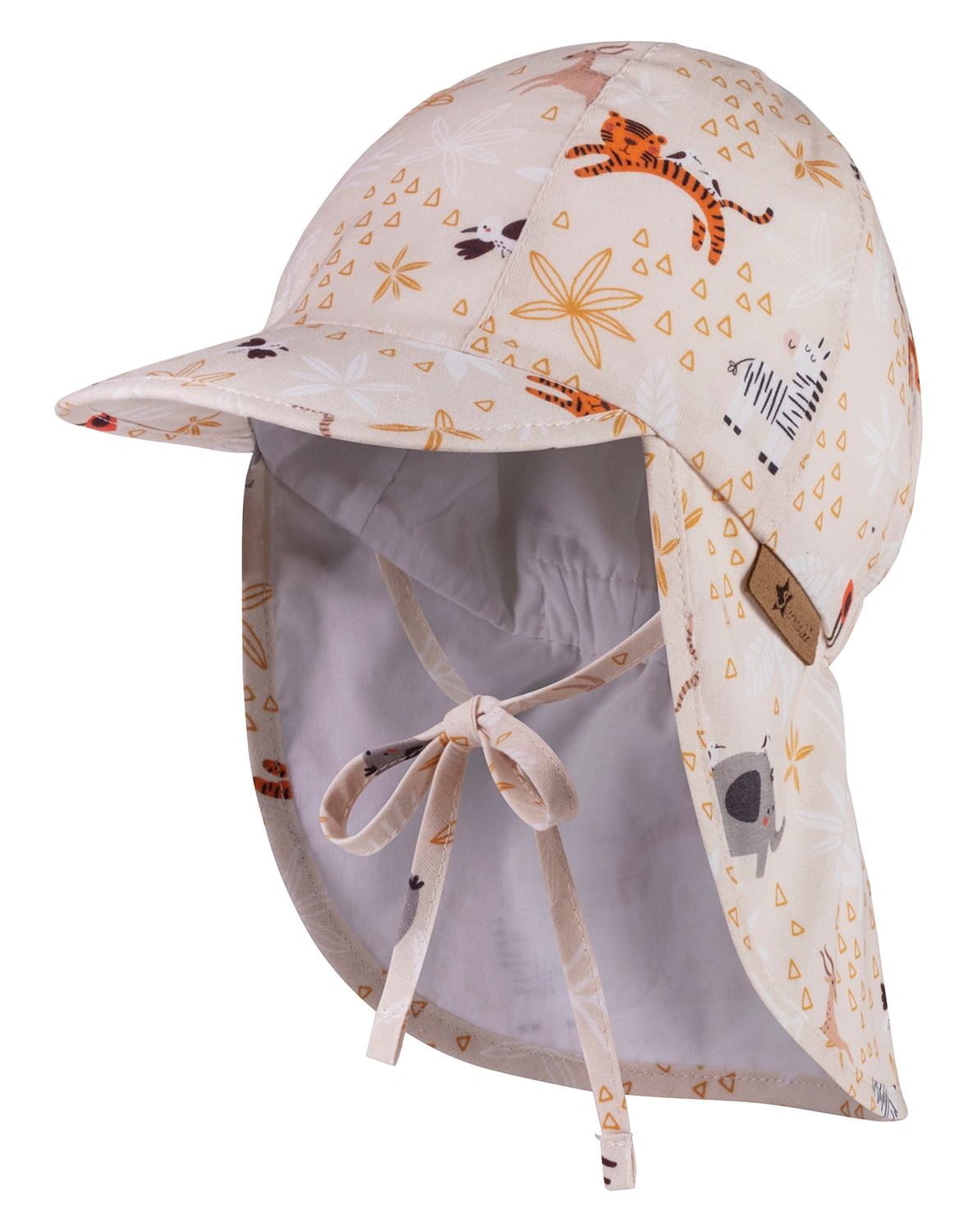 Schirmmütze ZOOTIERE mit Nackenschutz in beige