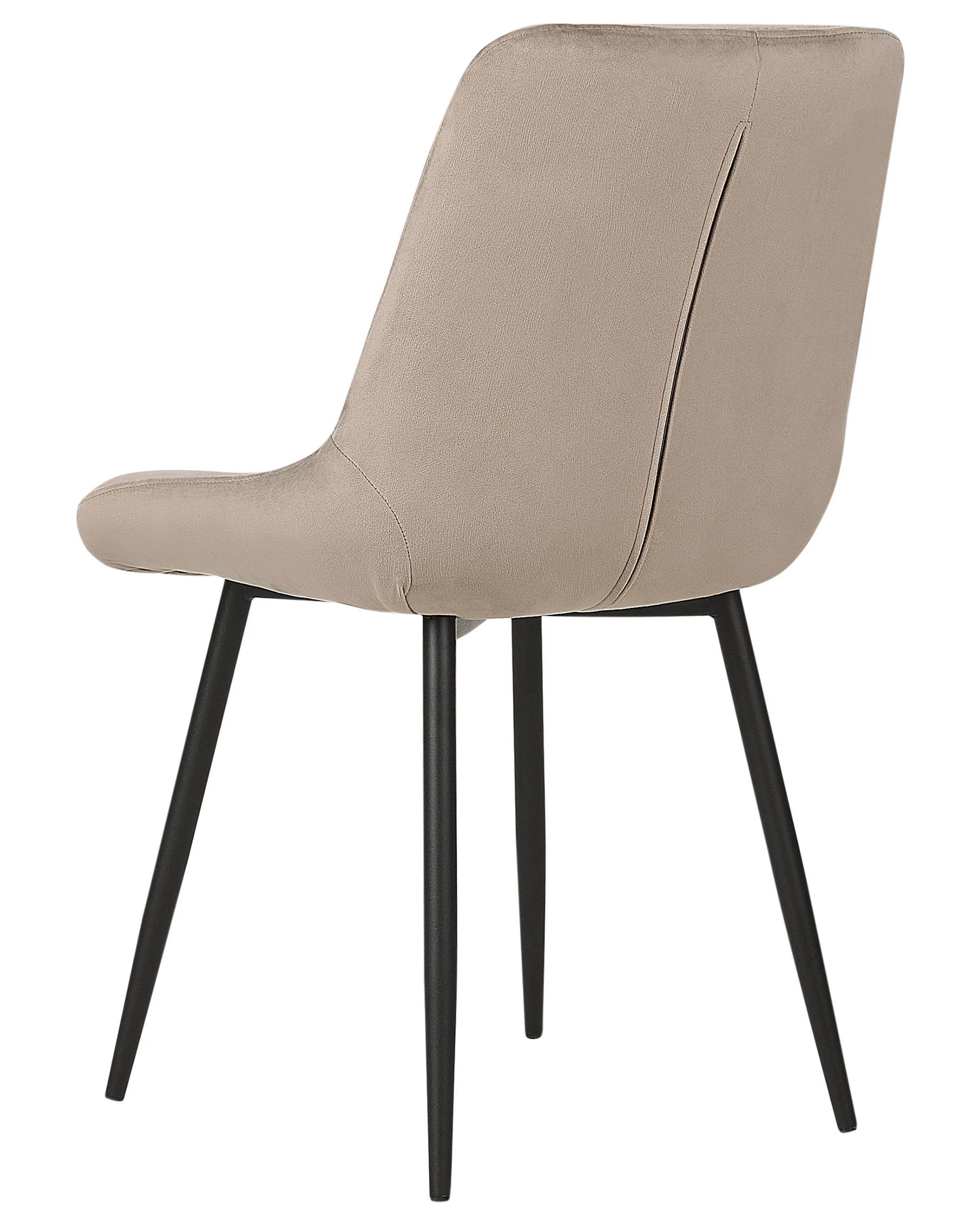 Set van 2 eetkamerstoelen MELROSE Fluweel Taupe