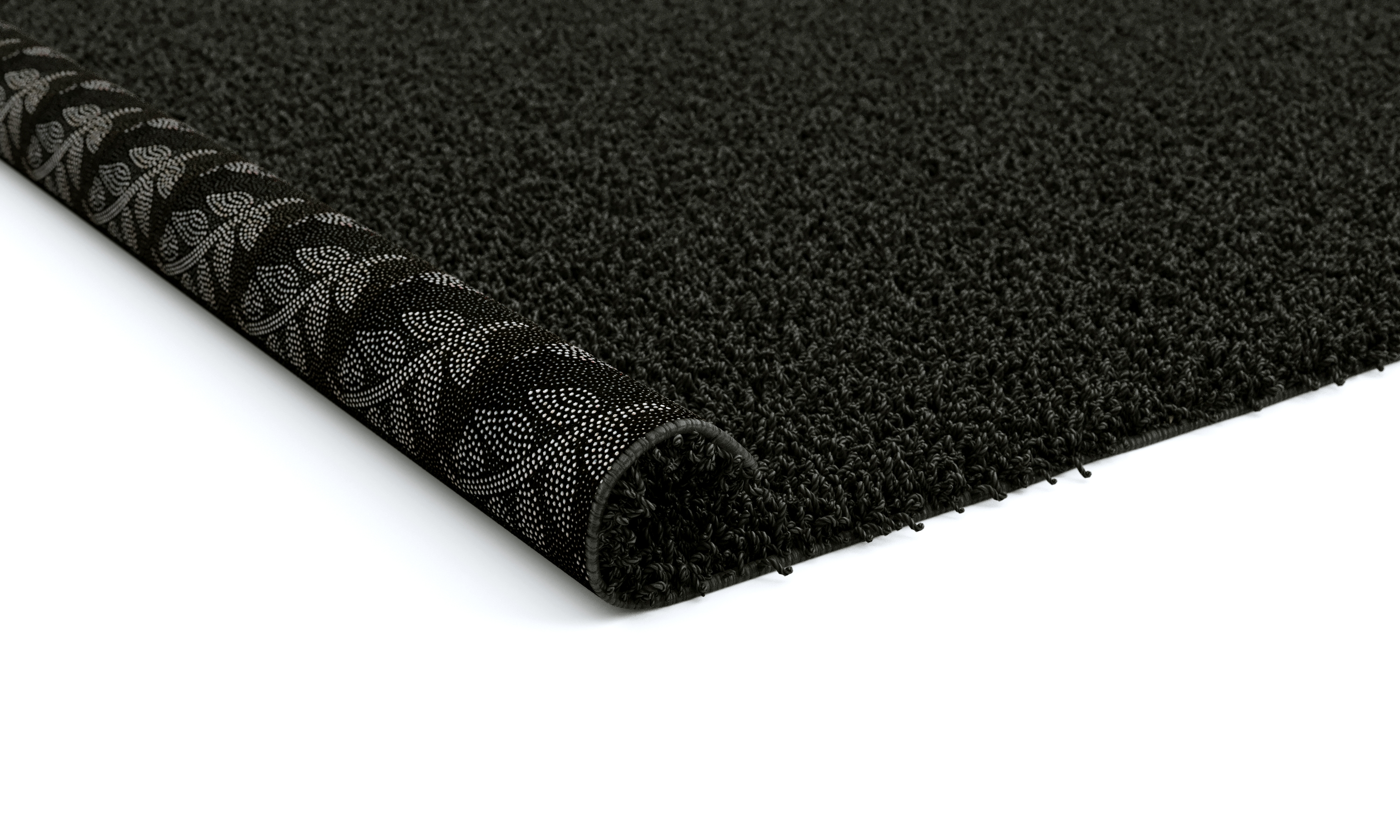 Hochflor Teppich 160 x 230 cm anthrazit