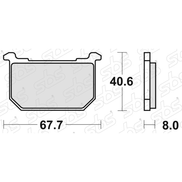 SBS - Plaquettes de frein 539 HF