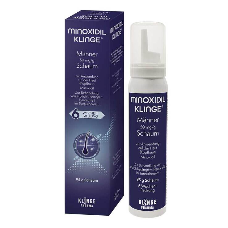 Minoxidil Klinge Männer 50 mg / g Schaum, 95 g