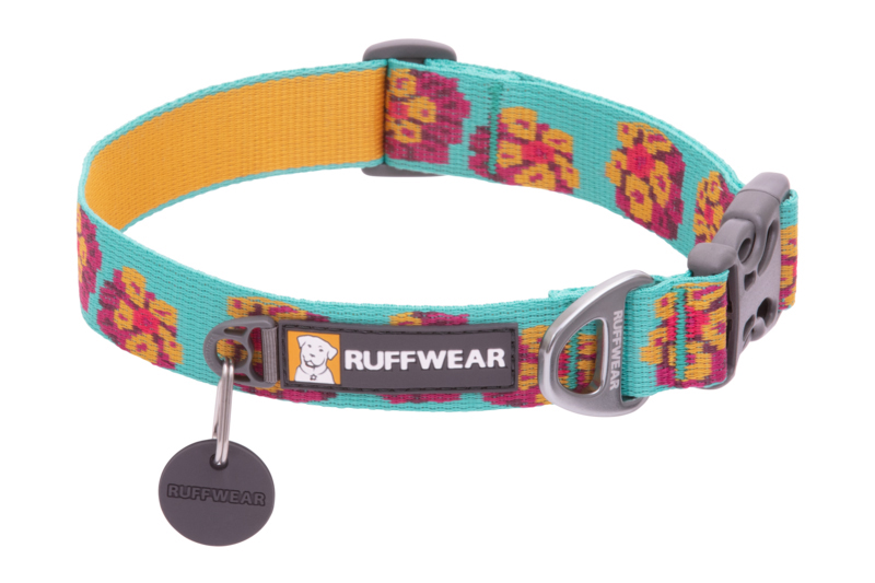 Ruffwear Flat Out Hundehalsband 28 - 36 cm spring burst