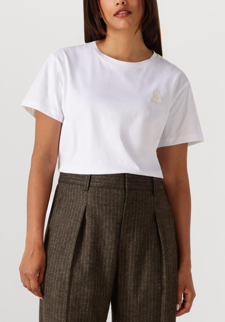 witte marant etoile t-shirt aby-gz 23pts0070fa