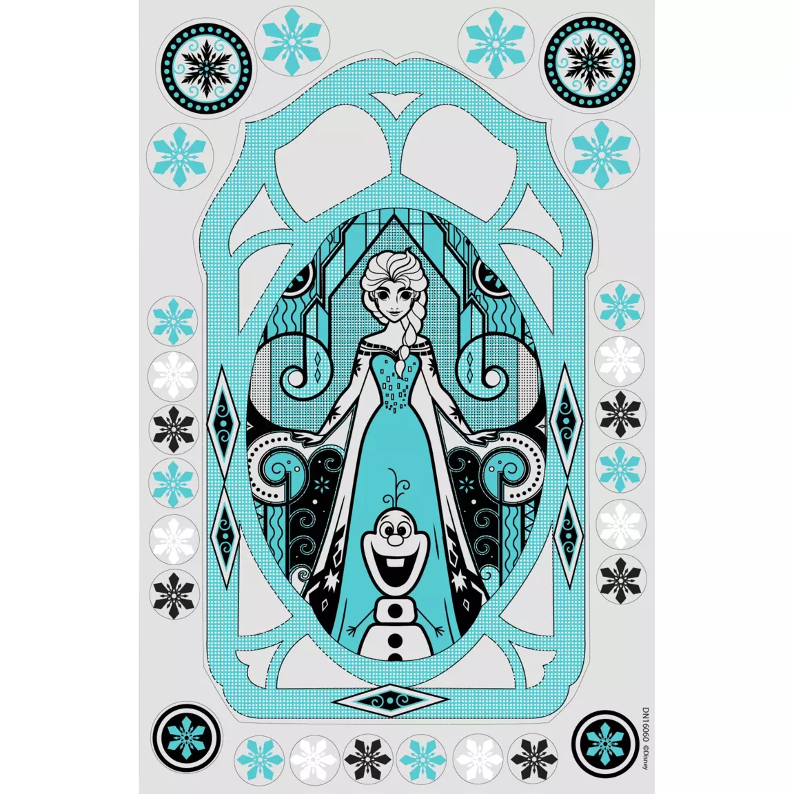 Stickers pour fenêtre Disney Reine des Neiges